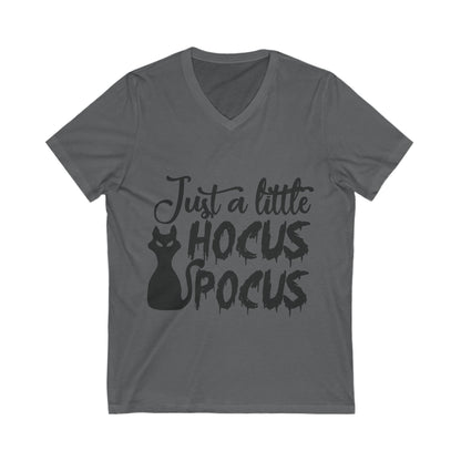 Just A Little Hocus Pocus Unisex Short Sleeve V-neck Tshirt