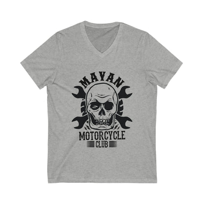 Mayan Motorcycle Club Unisex Short Sleeve V-neck Tshirt