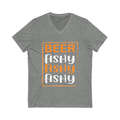 Beer Fishy Fishy Fishy Unisex Short Sleeve V-neck Tshirt