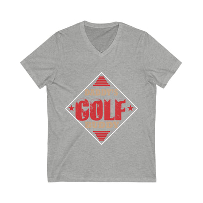 Daddy'S Golf Buddy Unisex Short Sleeve V-neck Tshirt