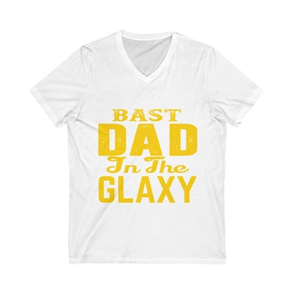 Bast Dad in the Galaxy V-Neck Tee - Perfect Father's Day Gift