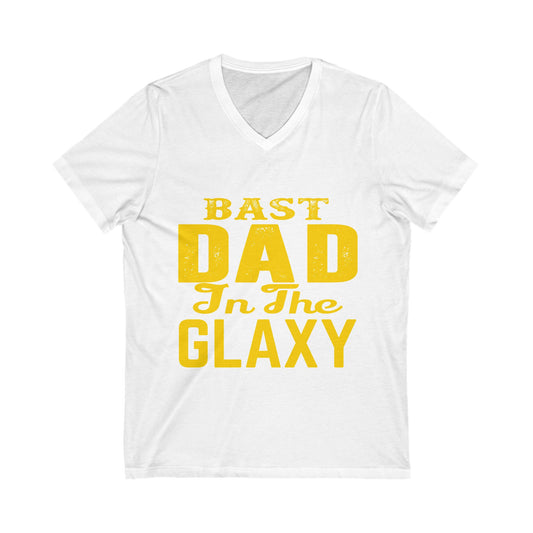 Bast Dad in the Galaxy V-Neck Tee - Perfect Father's Day Gift