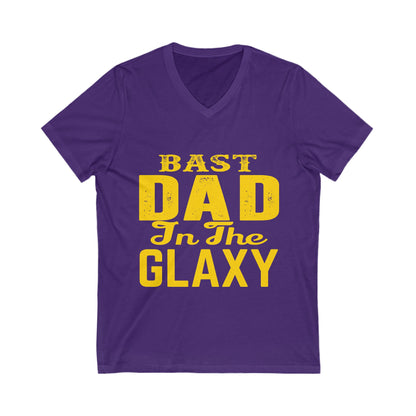 Bast Dad in the Galaxy V-Neck Tee - Perfect Father's Day Gift