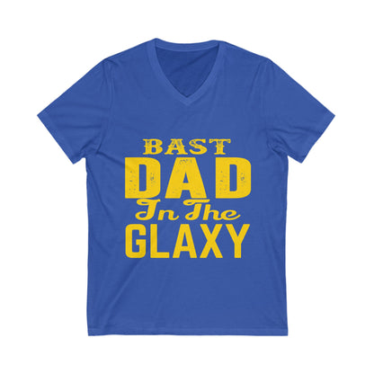 Bast Dad in the Galaxy V-Neck Tee - Perfect Father's Day Gift