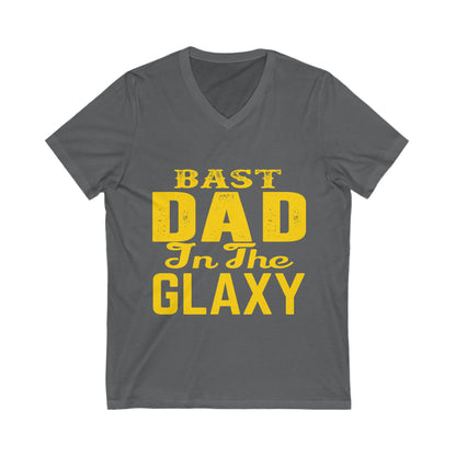 Bast Dad in the Galaxy V-Neck Tee - Perfect Father's Day Gift