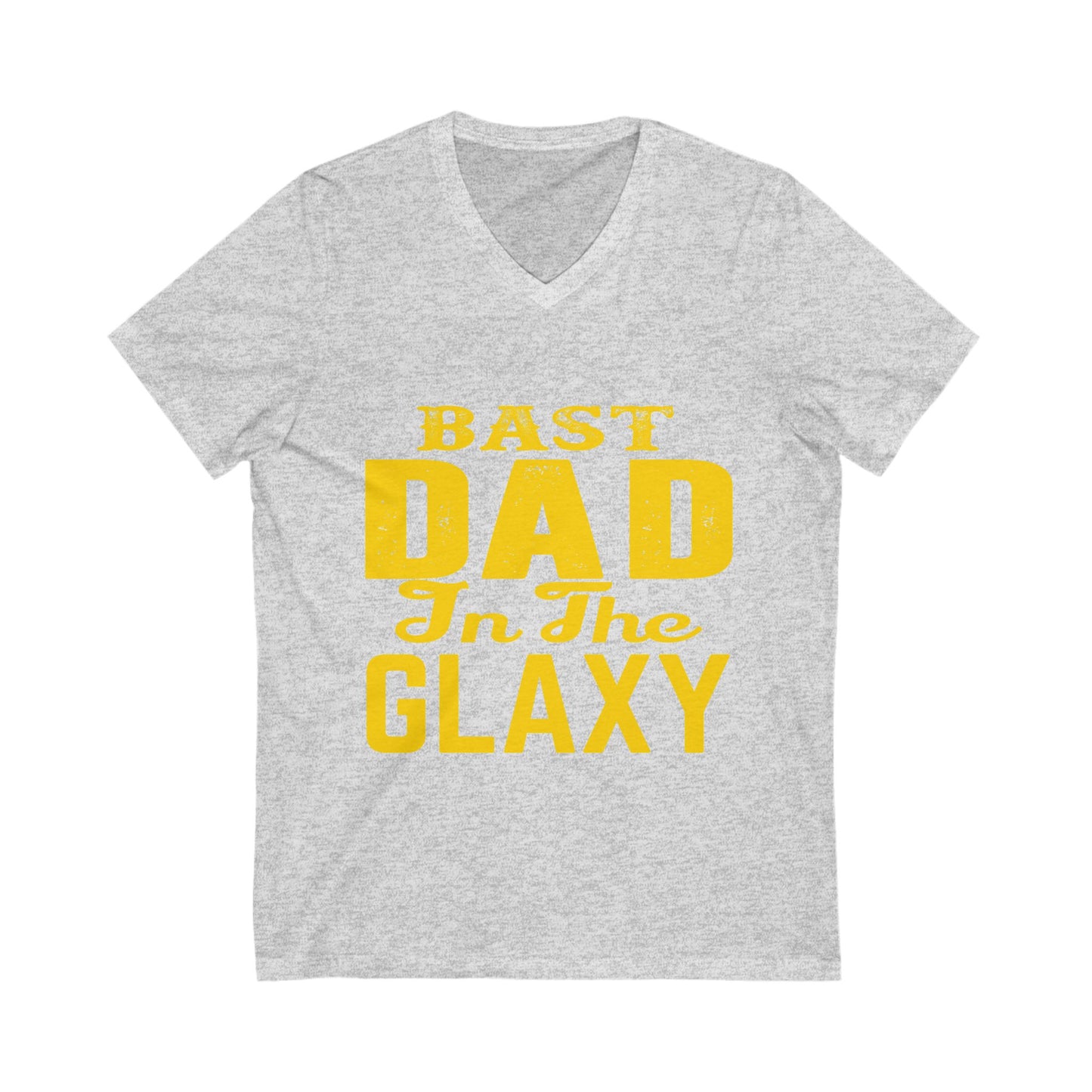 Bast Dad in the Galaxy V-Neck Tee - Perfect Father's Day Gift