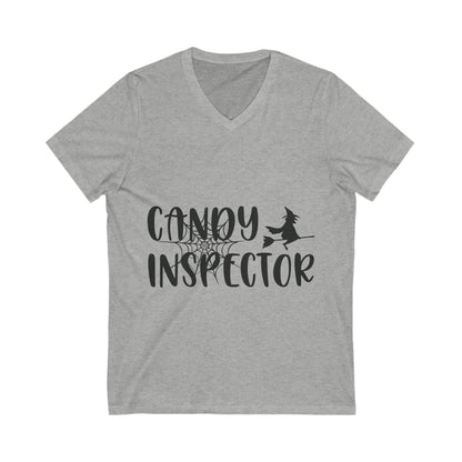 Candy Inspector Unisex Short Sleeve V-neck Tshirt