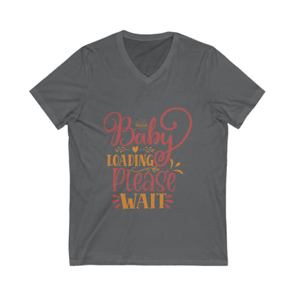 Baby Loading Please Wait Unisex Short Sleeve V-neck Tshirt