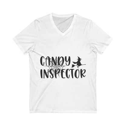 Candy Inspector Unisex Short Sleeve V-neck Tshirt