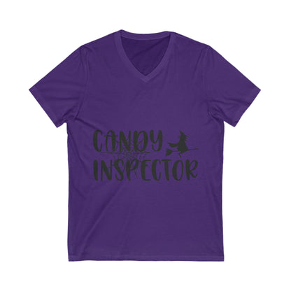 Candy Inspector Unisex Short Sleeve V-neck Tshirt