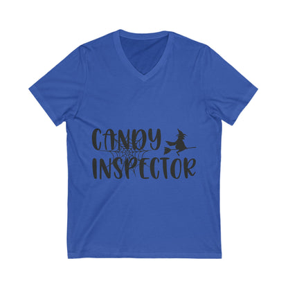 Candy Inspector Unisex Short Sleeve V-neck Tshirt