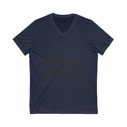 Candy Inspector Unisex Short Sleeve V-neck Tshirt