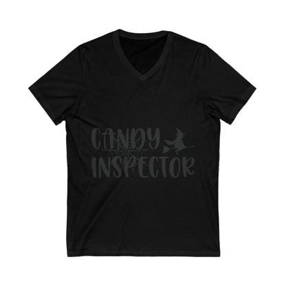 Candy Inspector Unisex Short Sleeve V-neck Tshirt