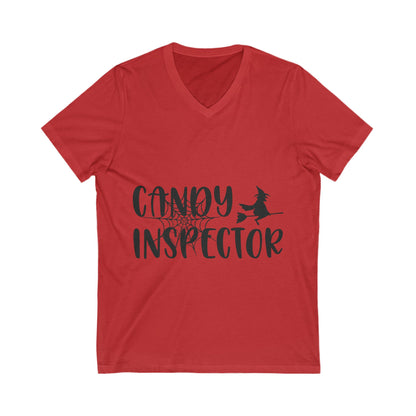 Candy Inspector Unisex Short Sleeve V-neck Tshirt