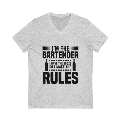 I Am The Bartender Unisex Short Sleeve V-neck Tshirt