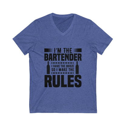 I Am The Bartender Unisex Short Sleeve V-neck Tshirt