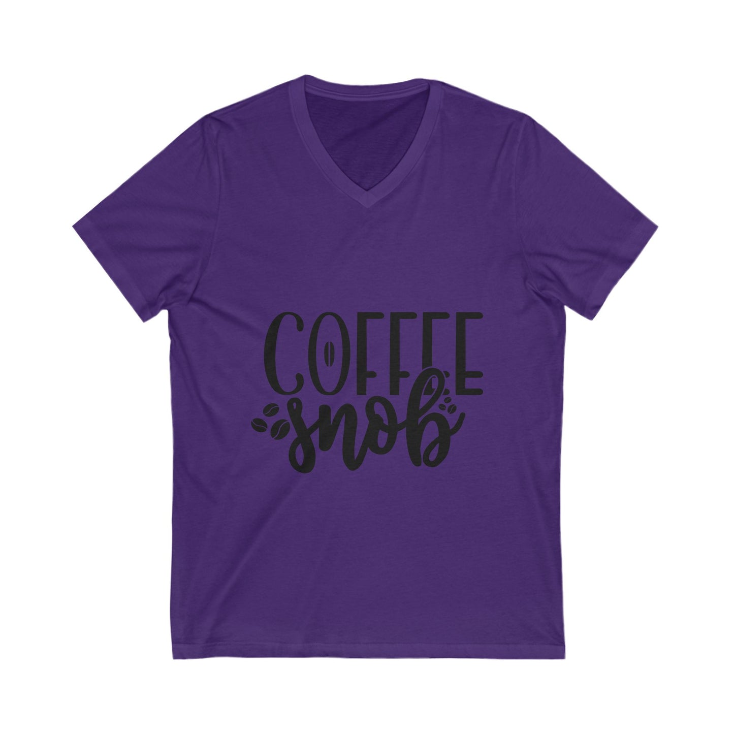 Coffee Snob Unisex Short Sleeve V-neck Tshirt