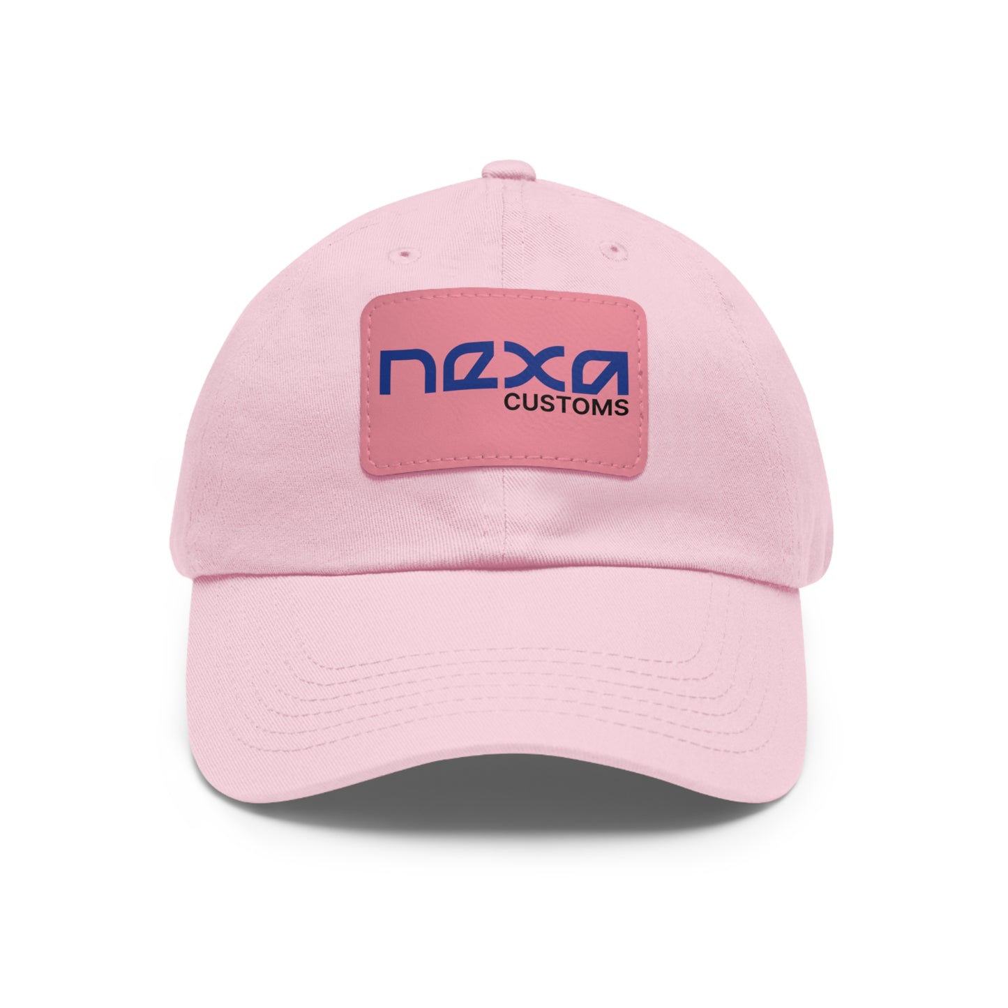 Dad Hat with Leather Patch (Rectangle)