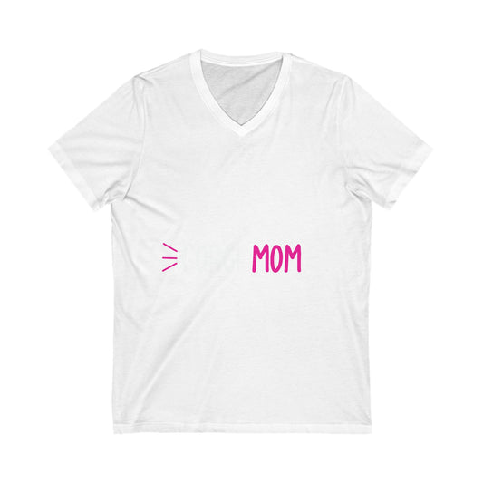 Corgi Mom Unisex Short Sleeve V-neck Tshirt
