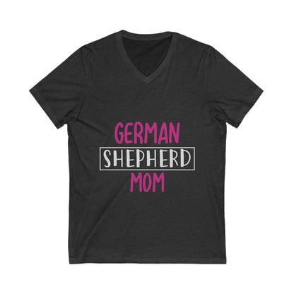 German Shepherd Mom Unisex Short Sleeve V-neck Tshirt