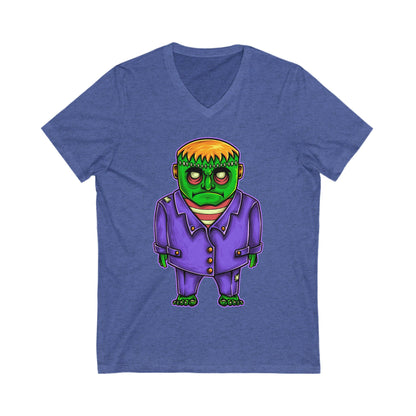 Frankenstein Unisex Short Sleeve V-neck Tshirt
