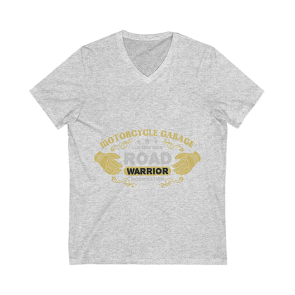Motorcycle Garage Unisex Short Sleeve V-neck Tshirt