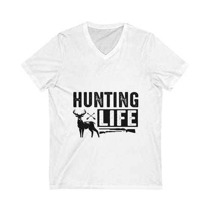 Hunting Is Life Unisex Short Sleeve V-neck Tshirt