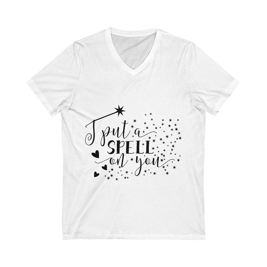 I Put A Spell On You Unisex Short Sleeve V-neck Tshirt