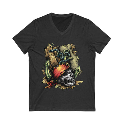 Dead Pirate Unisex Short Sleeve V-neck Tshirt