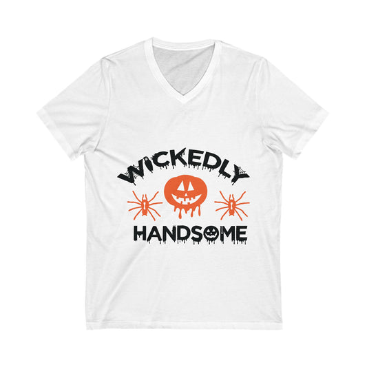 Halloween 27 Unisex Short Sleeve V-neck Tshirt