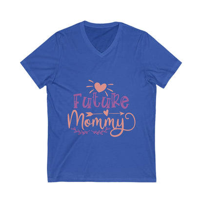 Future Mommy Unisex Short Sleeve V-neck Tshirt