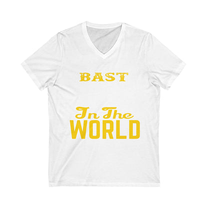 Bast Dad In The World Unisex Short Sleeve V-neck Tshirt