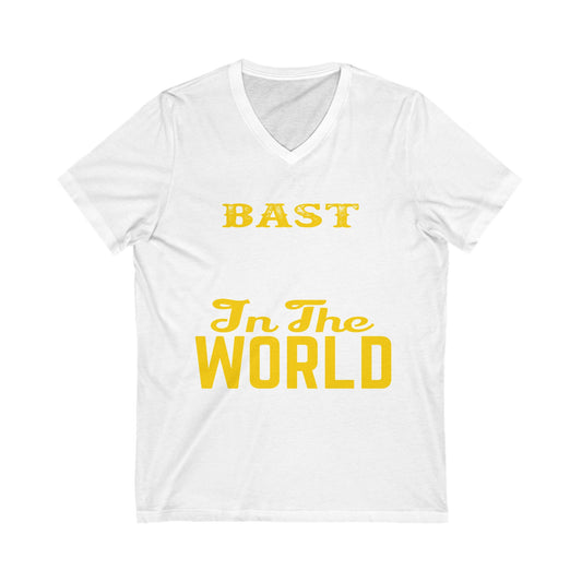 Bast Dad In The World Unisex Short Sleeve V-neck Tshirt
