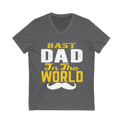 Bast Dad In The World Unisex Short Sleeve V-neck Tshirt