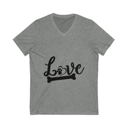 Love-01 Unisex Short Sleeve V-neck Tshirt