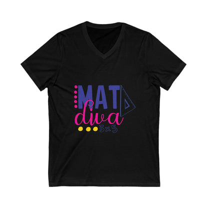 Mat Diva Unisex Short Sleeve V-neck Tshirt