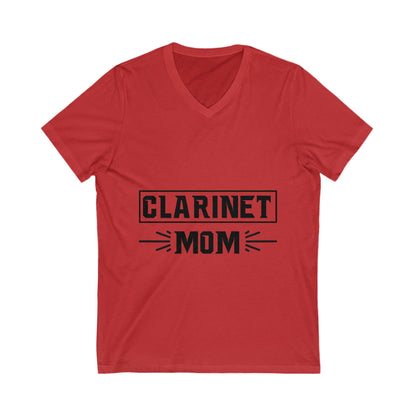 Clarinet Mom Unisex Short Sleeve V-neck Tshirt