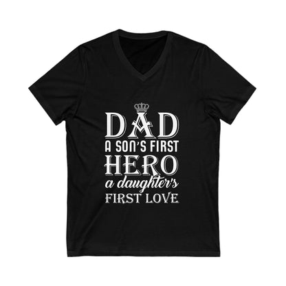 Dad Unisex Short Sleeve V-neck Tshirt