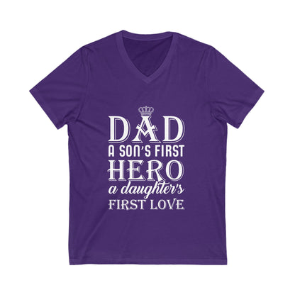 Dad Unisex Short Sleeve V-neck Tshirt