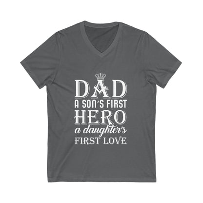 Dad Unisex Short Sleeve V-neck Tshirt