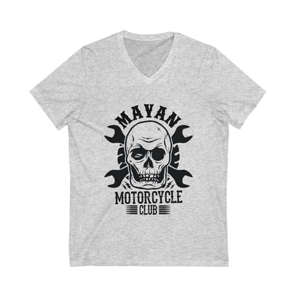 Mayan Motorcycle Club Unisex Short Sleeve V-neck Tshirt