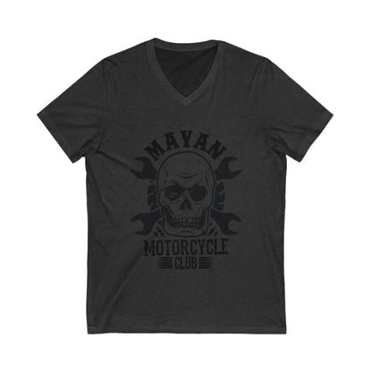 Mayan Motorcycle Club Unisex Short Sleeve V-neck Tshirt