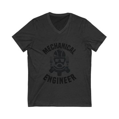 Mechanical Unisex Short Sleeve V-neck Tshirt