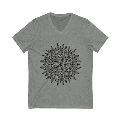 Mandala_112 Unisex Short Sleeve V-neck Tshirt