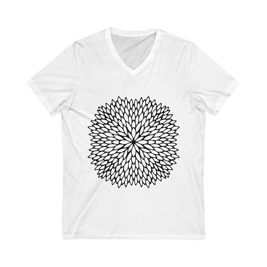 Mandala_119 Unisex Short Sleeve V-neck Tshirt