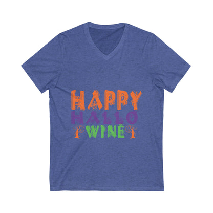Happy Hallo Winee Unisex Short Sleeve V-neck Tshirt