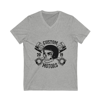 Custom Motors Unisex Short Sleeve V-neck Tshirt