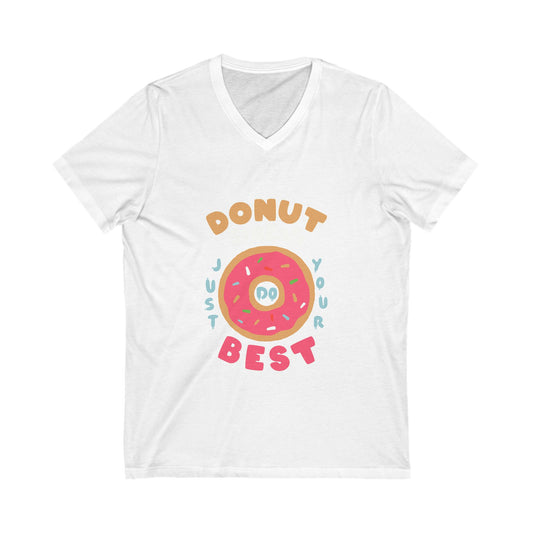 Donut Stress Unisex Short Sleeve V-neck Tshirt