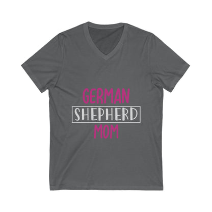 German Shepherd Mom Unisex Short Sleeve V-neck Tshirt