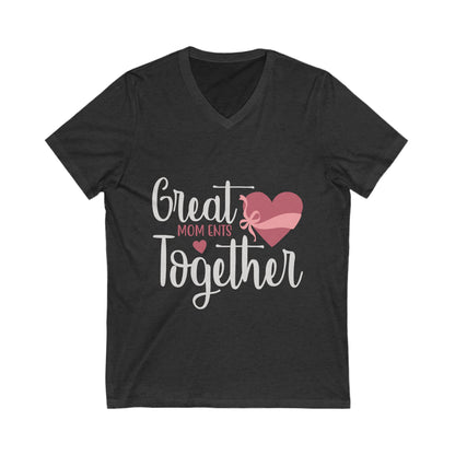 Great Moments Together Unisex Short Sleeve V-neck Tshirt